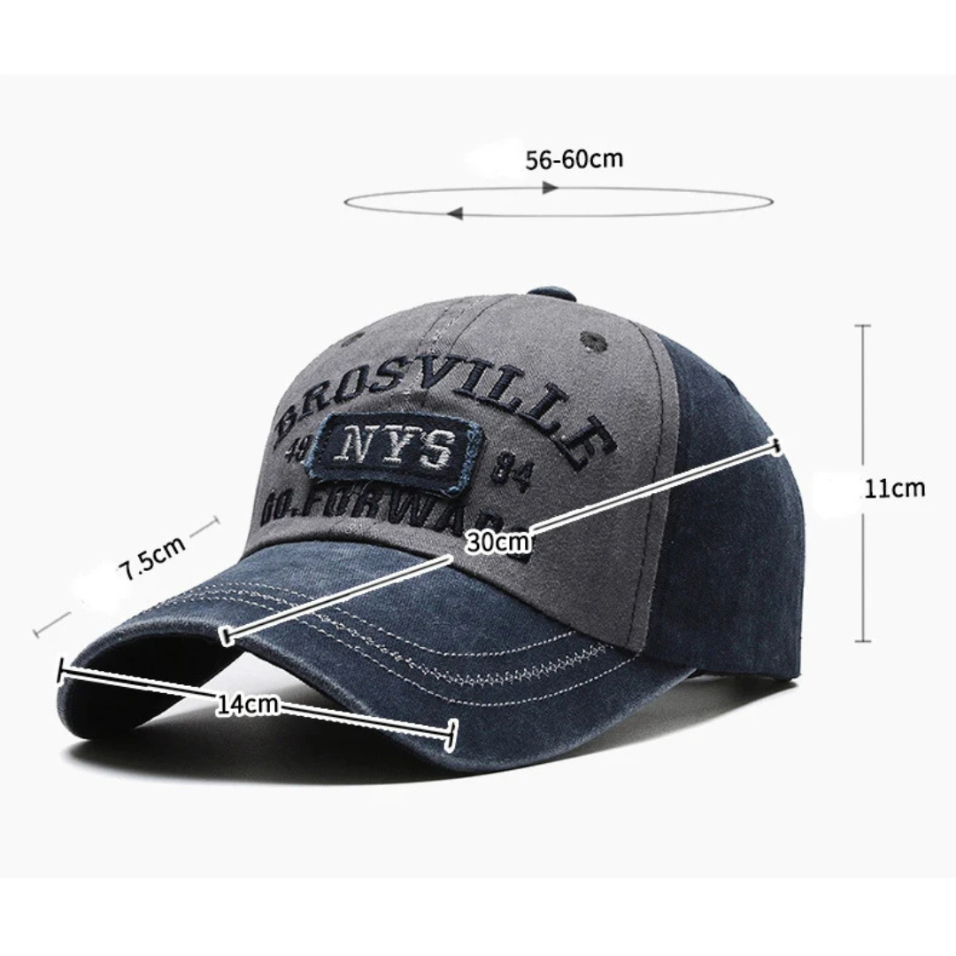 Baseball Cap Casual Letter Embroidered Brosville NYS