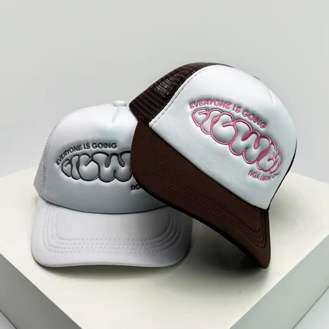 Printed Letter Embroidery Baseball Cap