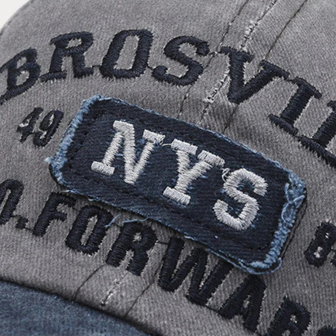 Baseball Cap Casual Letter Embroidered Brosville NYS