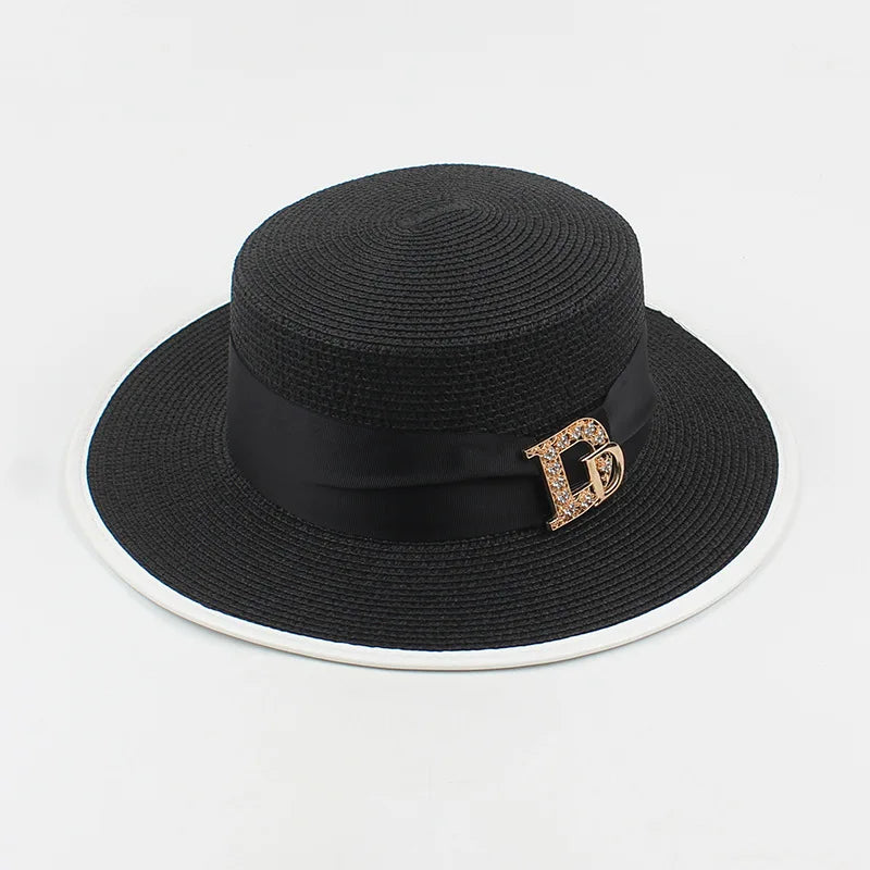 Elegant Raffia Straw Hat