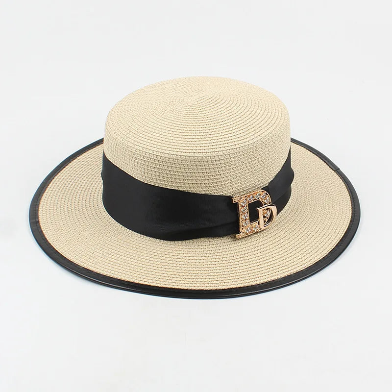 Elegant Raffia Straw Hat