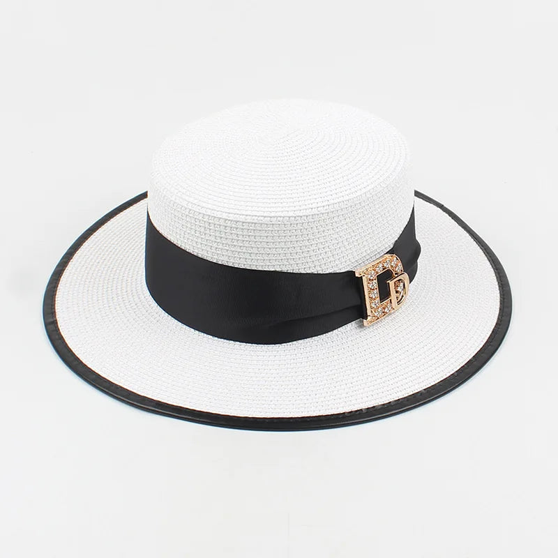 Elegant Raffia Straw Hat