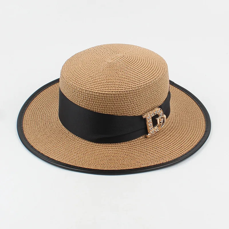 Elegant Raffia Straw Hat