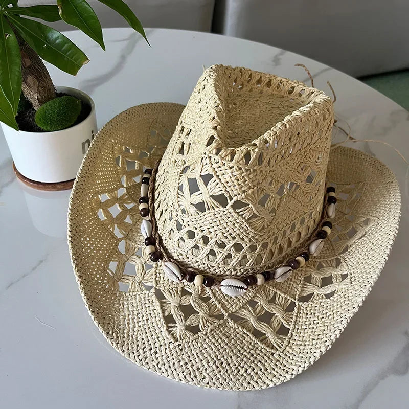 Vintage Summer Beach Bohemian Straw Hat