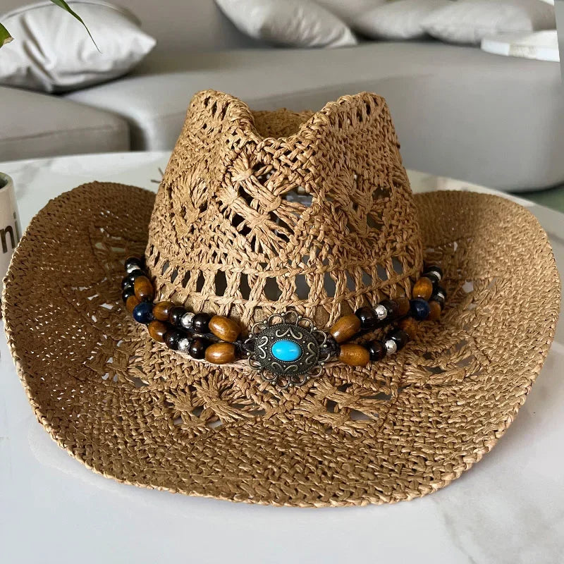 Vintage Summer Beach Bohemian Straw Hat