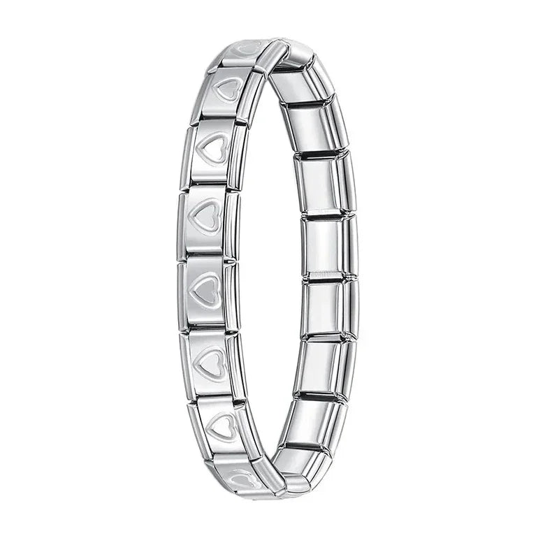 Itanlian Elastic Charm Bracelet Stainless Steel