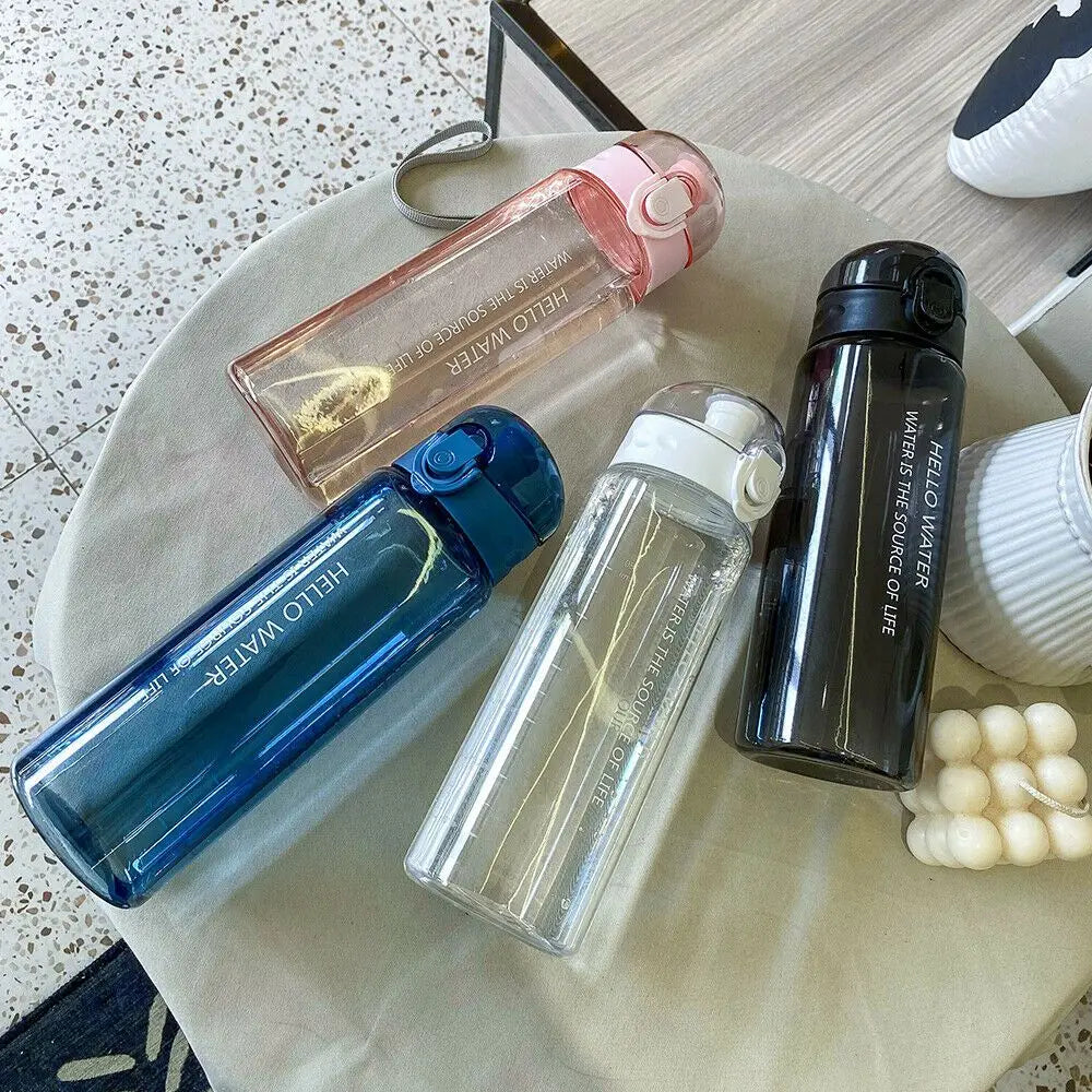 Transparent Water Bottle Portable