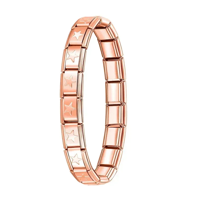 Itanlian Elastic Charm Bracelet Stainless Steel