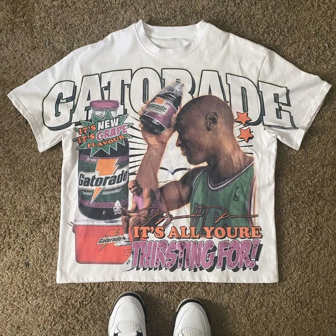 Y2K T-Shirt Basketball Graphic Street Hip Hop