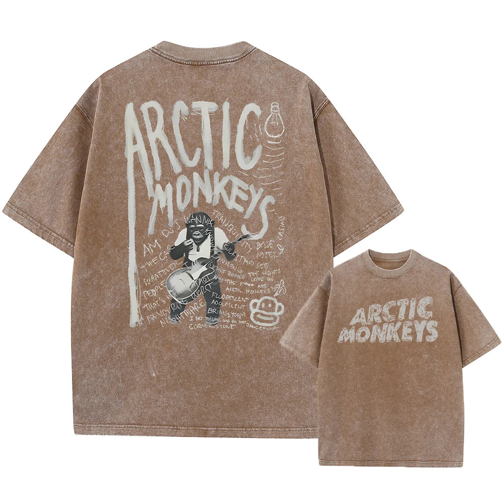 Retro Rock Arctic Monkeys T-Shrit Vintage Washed