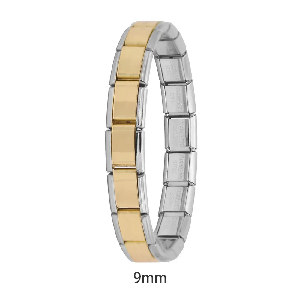 Itanlian Elastic Charm Bracelet Stainless Steel