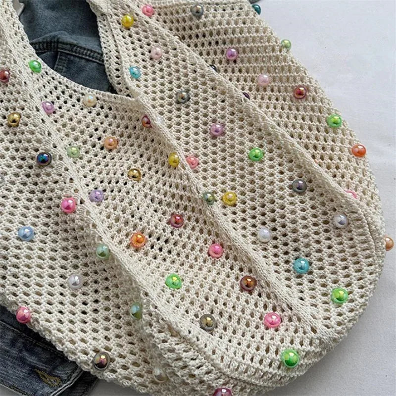 Summer Tote Bag Beach Pearl