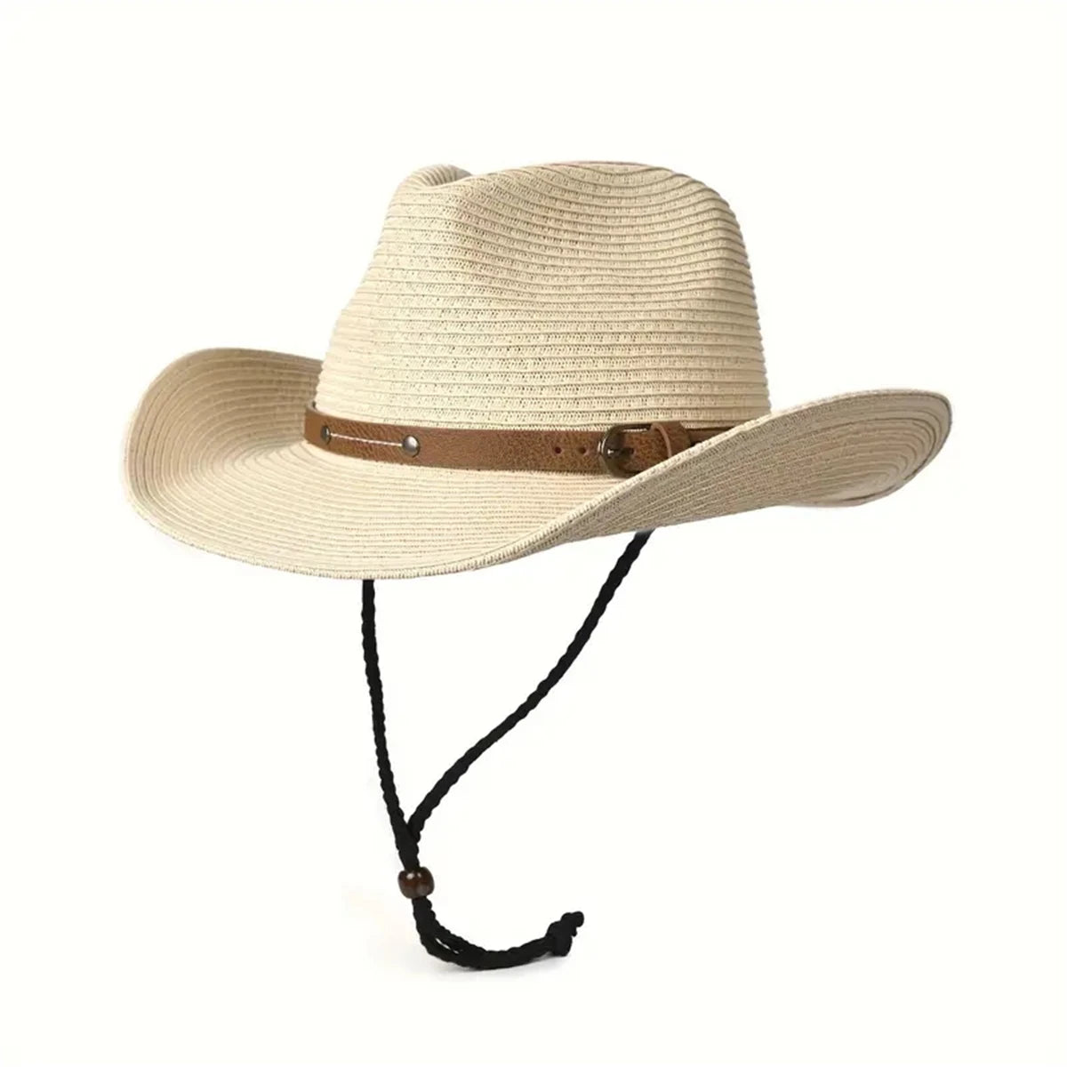 Women's wide-brimmed western cowboy hat