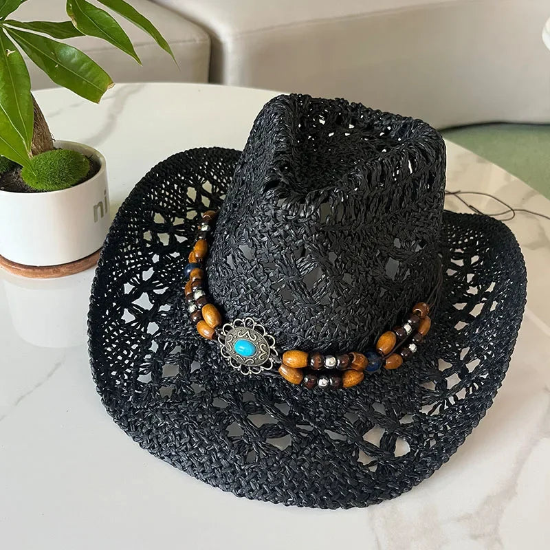 Vintage Summer Beach Bohemian Straw Hat