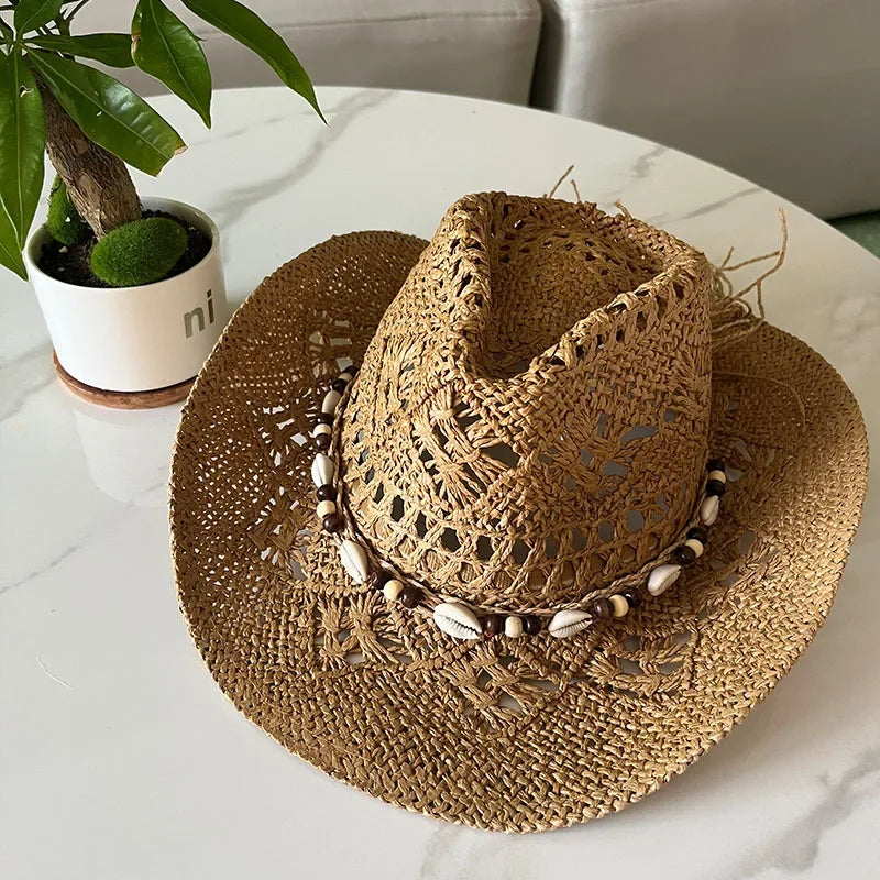 Vintage Summer Beach Bohemian Straw Hat