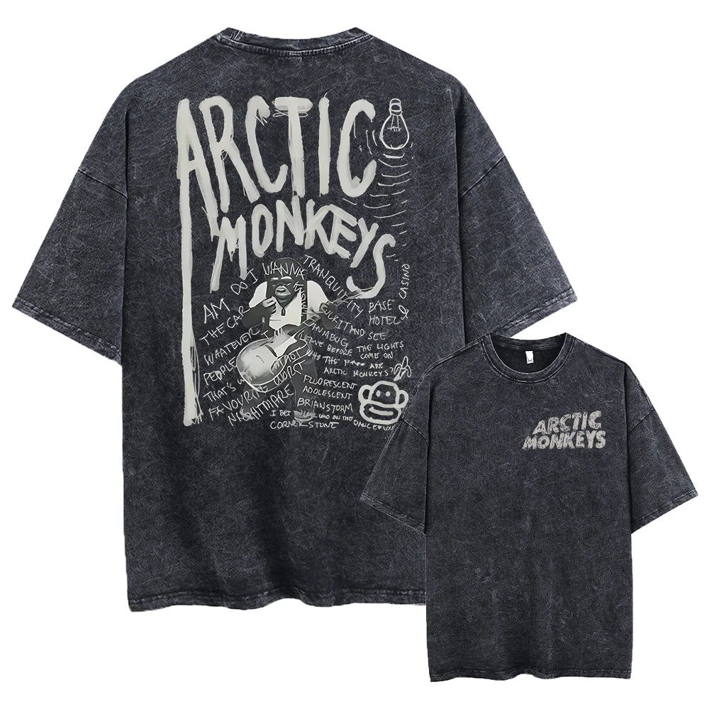 Retro Rock Arctic Monkeys T-Shrit Vintage Washed