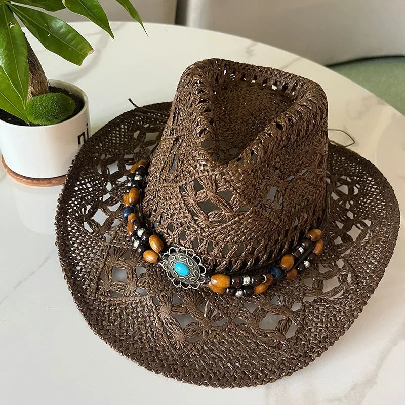 Vintage Summer Beach Bohemian Straw Hat
