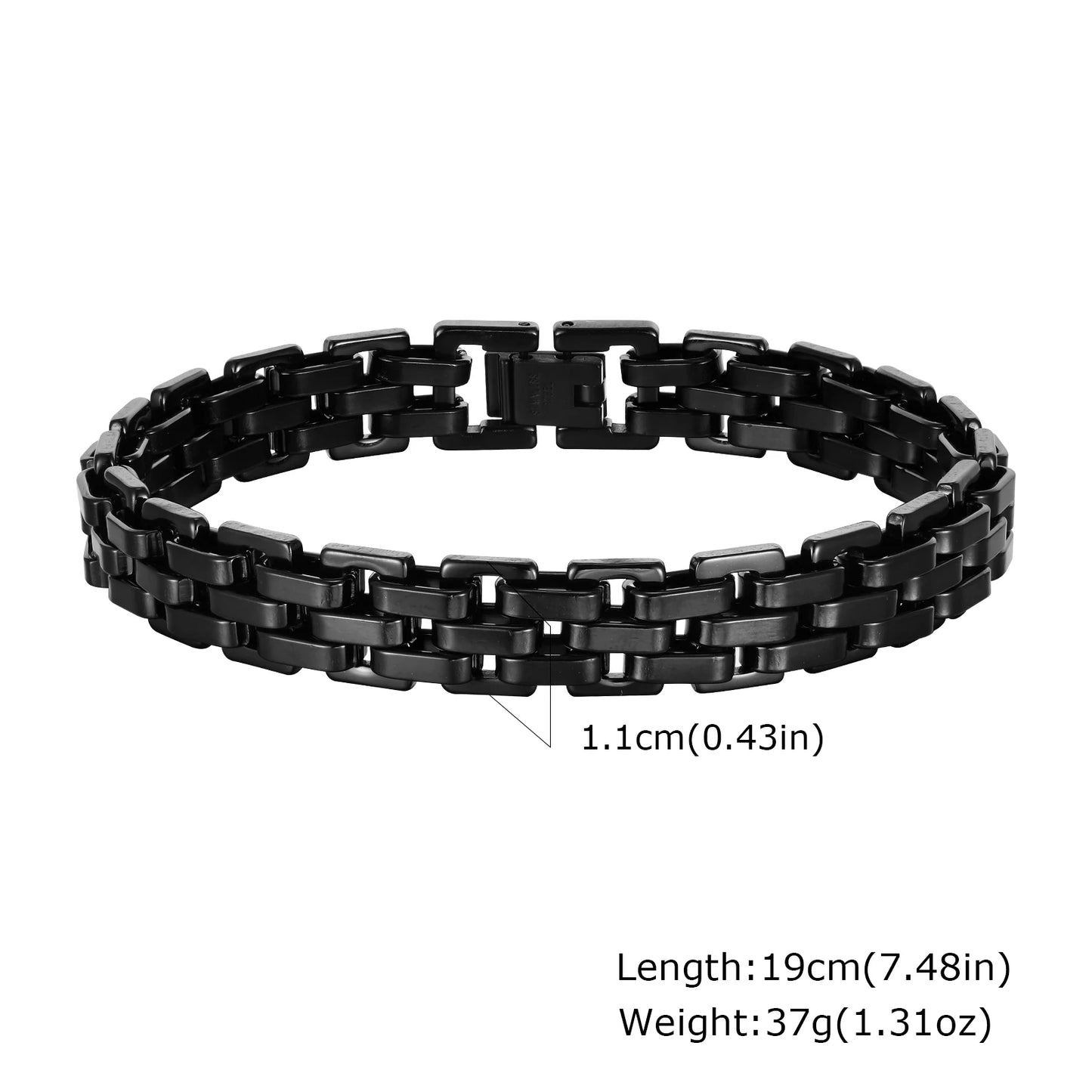 Stylish Strap Chain Bracelets Waterproof Stainless Steel