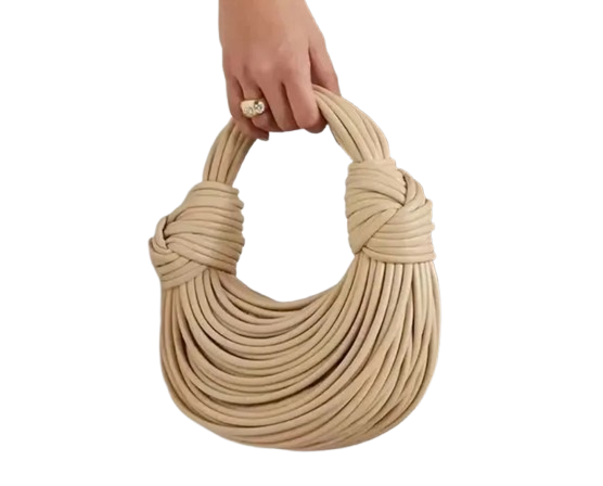 Gold Luxury Designer Bag Brand Handwoven