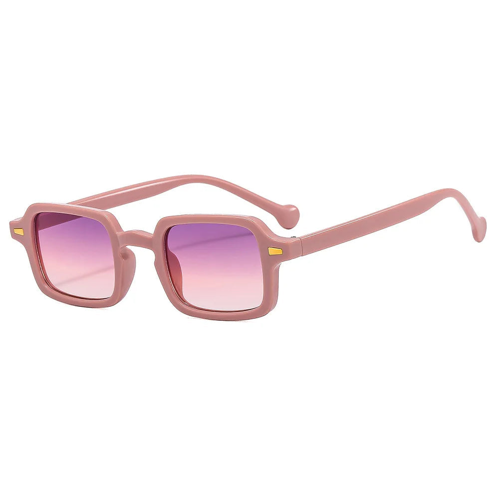 Rectangle Sunglasses Vintage UV400