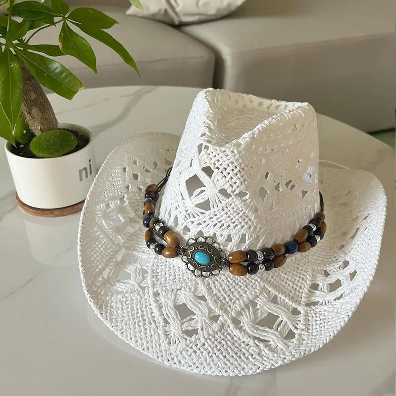 Vintage Summer Beach Bohemian Straw Hat