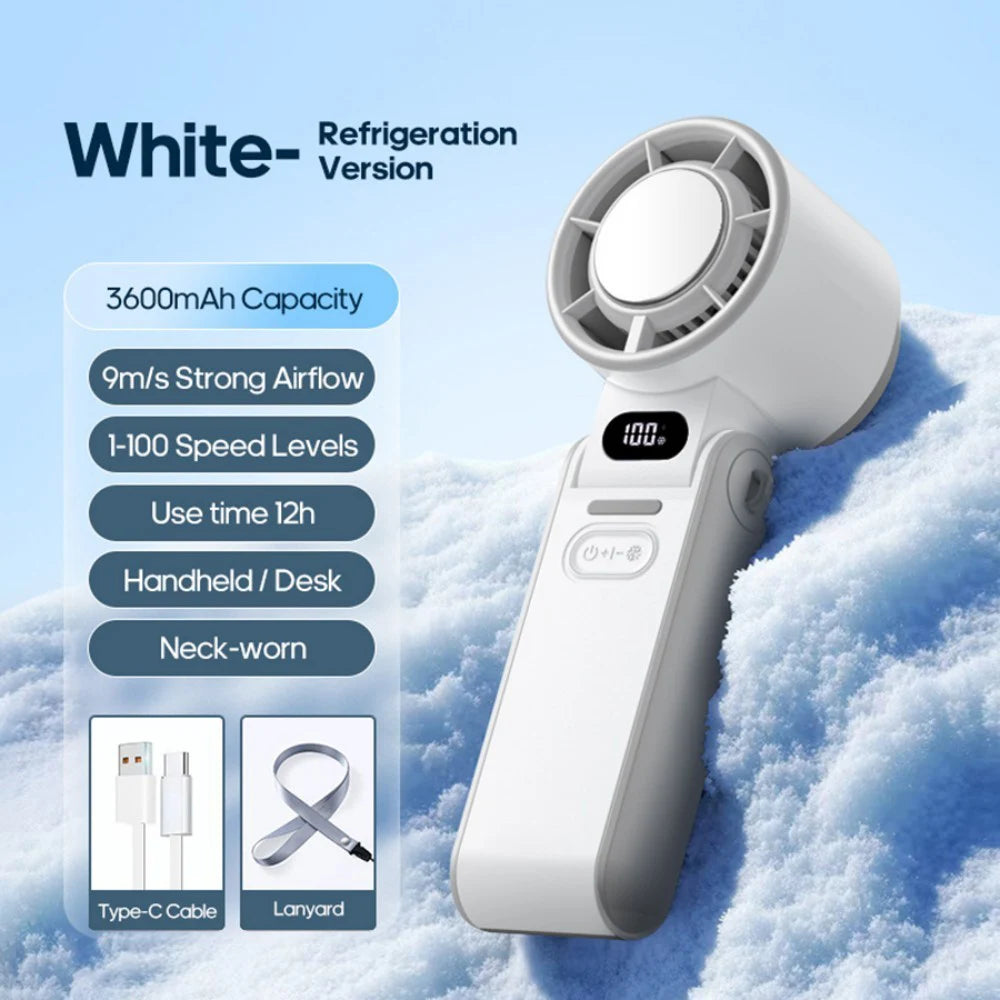 Mini Handheld High-speed Cold Air USB Rechargeable