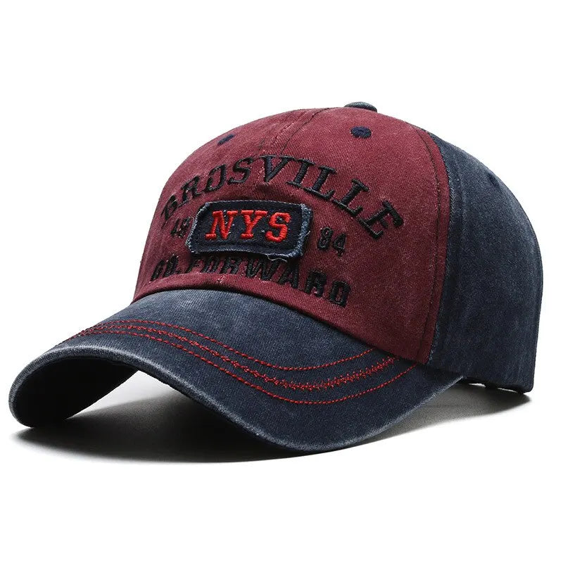 Baseball Cap Casual Letter Embroidered Brosville NYS