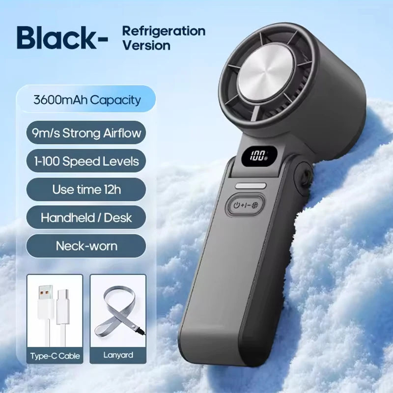 Mini Handheld High-speed Cold Air USB Rechargeable