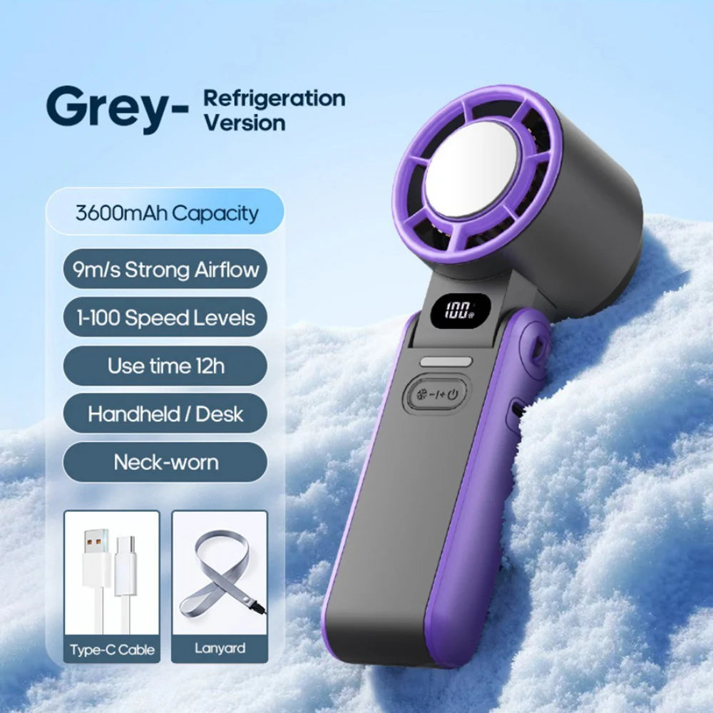 Mini Handheld High-speed Cold Air USB Rechargeable