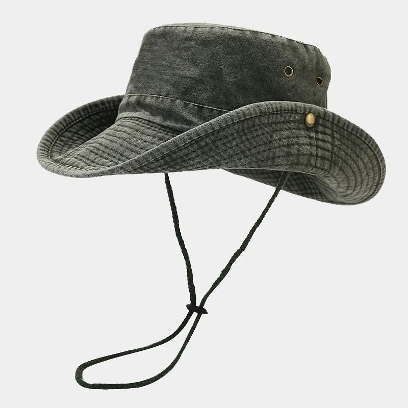 Four Seasons Cotton Solid Bucket Hat