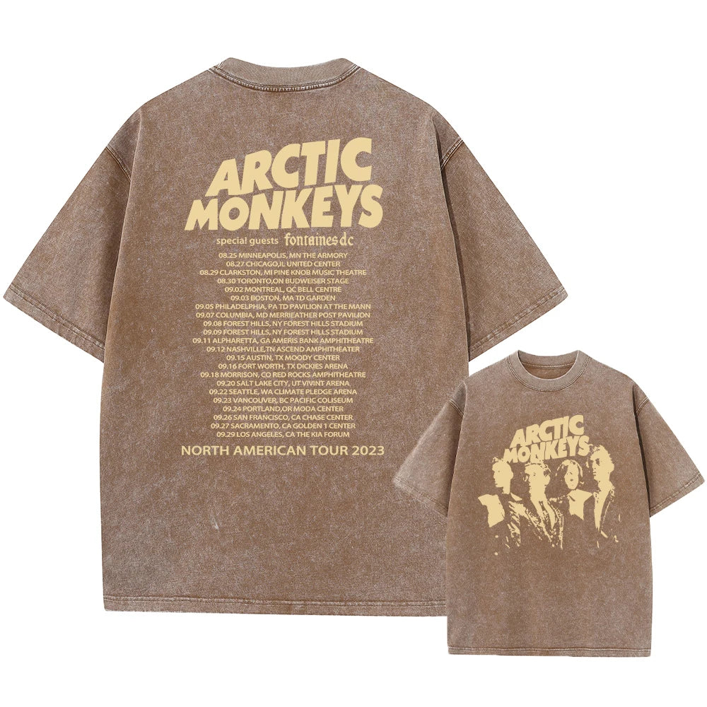 Retro Rock Arctic Monkeys T-Shrit Vintage Washed
