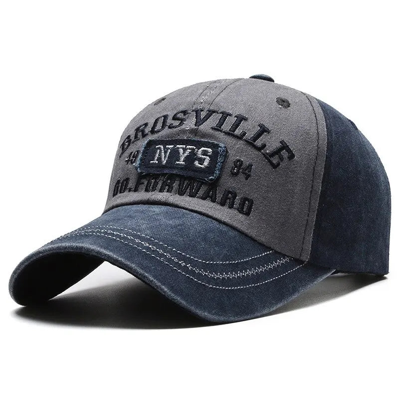 Baseball Cap Casual Letter Embroidered Brosville NYS