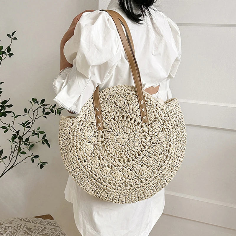 Summer Round Bag Straw Women