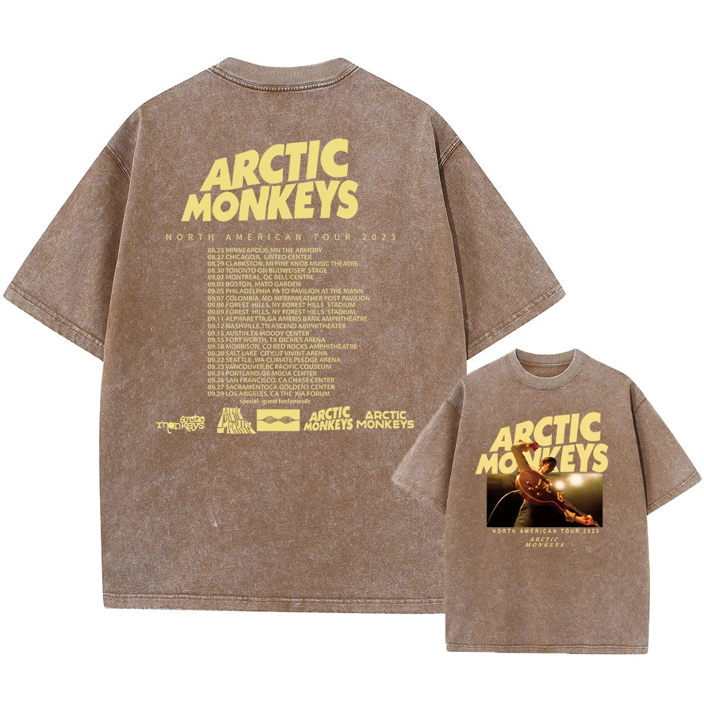 Retro Rock Arctic Monkeys T-Shrit Vintage Washed