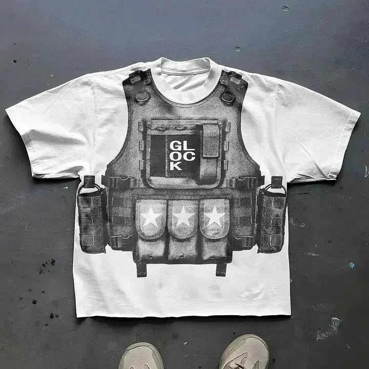 American Graphic t shirts y2k Oversized
