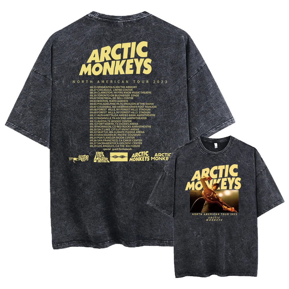 Retro Rock Arctic Monkeys T-Shrit Vintage Washed
