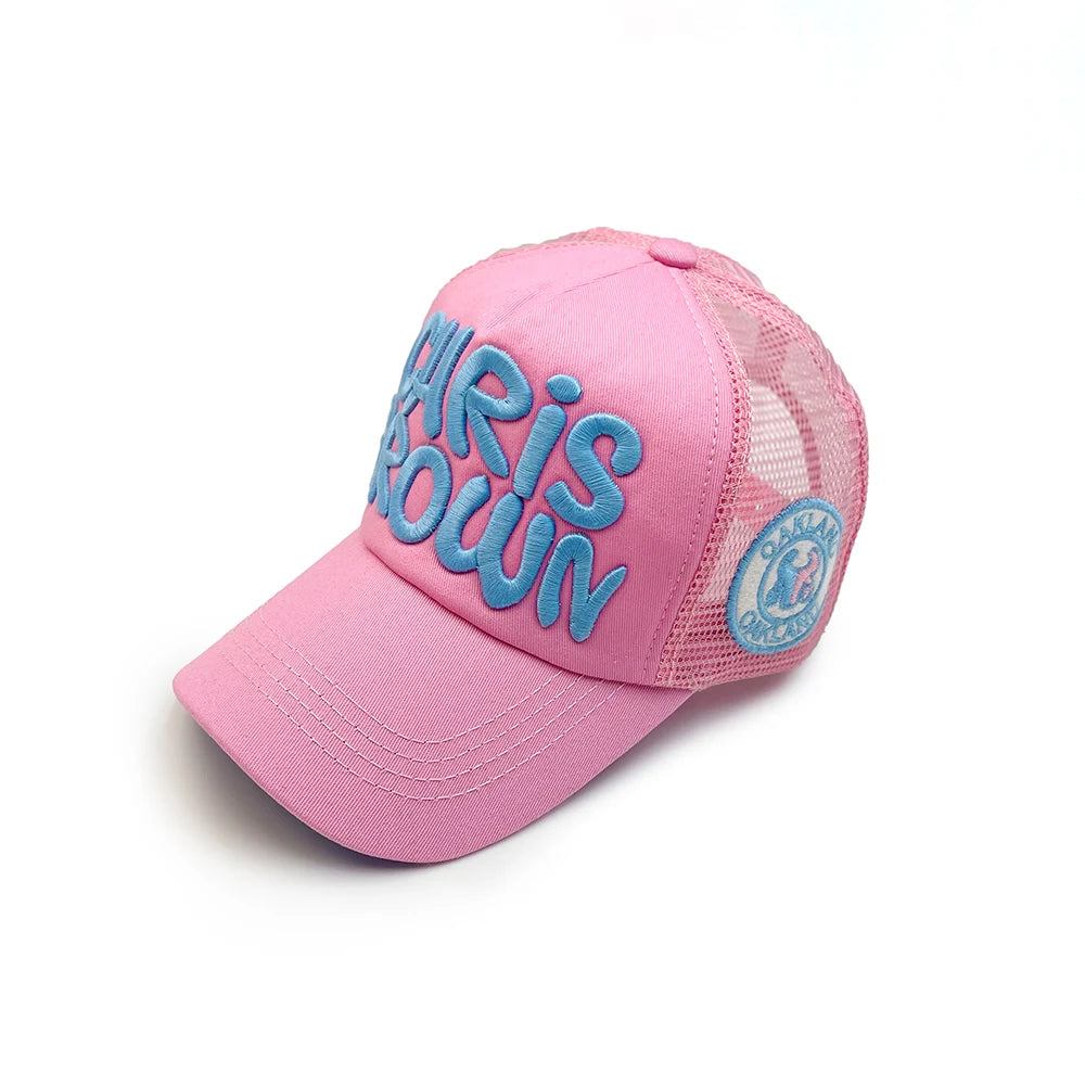 Cap summer letter embroidery
