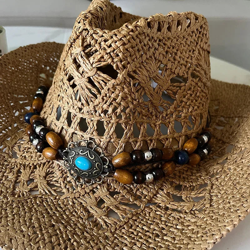 Vintage Summer Beach Bohemian Straw Hat