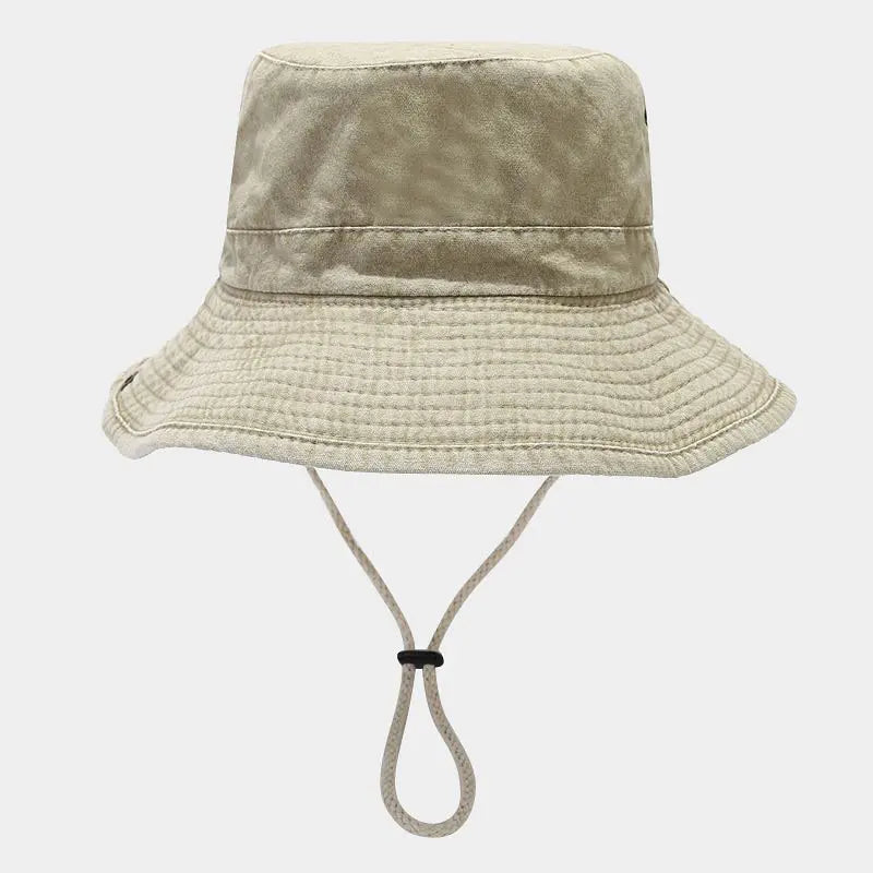 Four Seasons Cotton Solid Bucket Hat