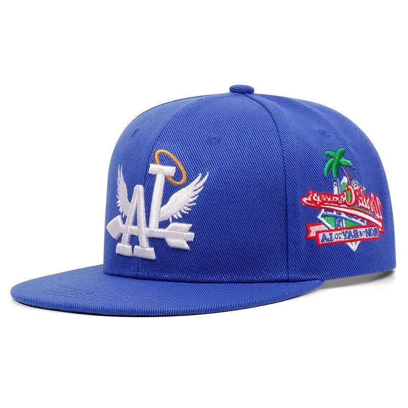 Letter Embroidery Hip-hop Cap L.A Angel Wings