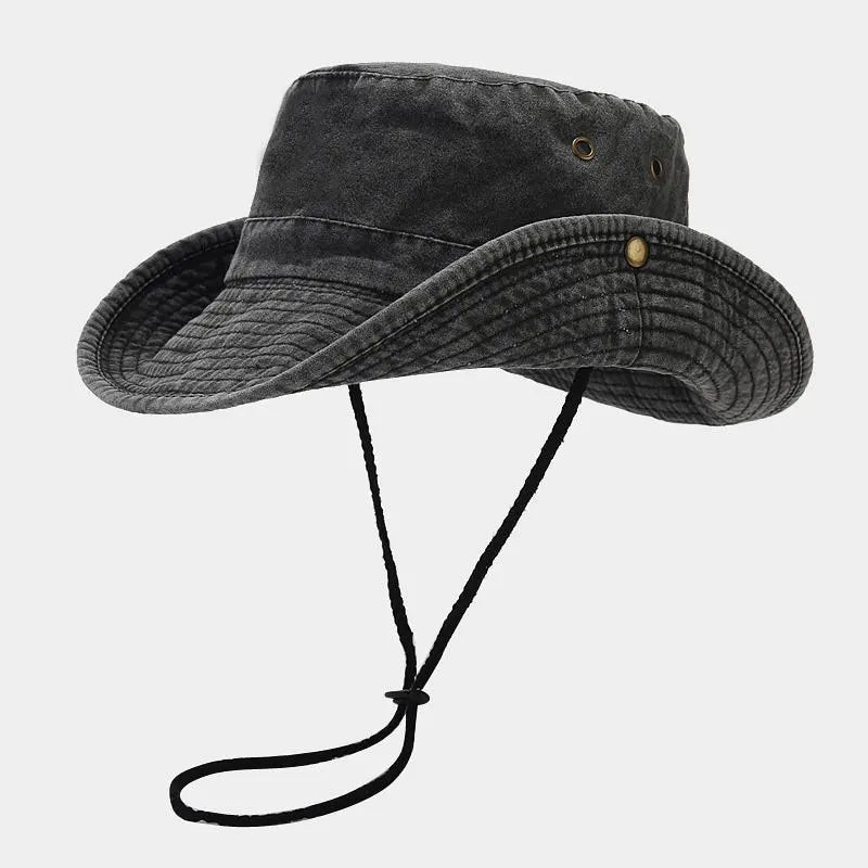 Four Seasons Cotton Solid Bucket Hat