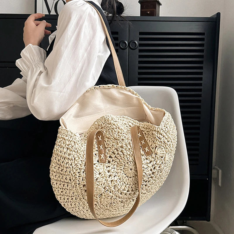 Summer Round Bag Straw Women