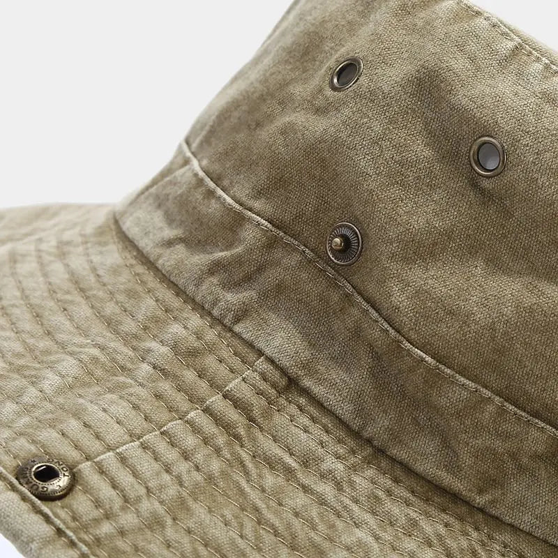 Four Seasons Cotton Solid Bucket Hat