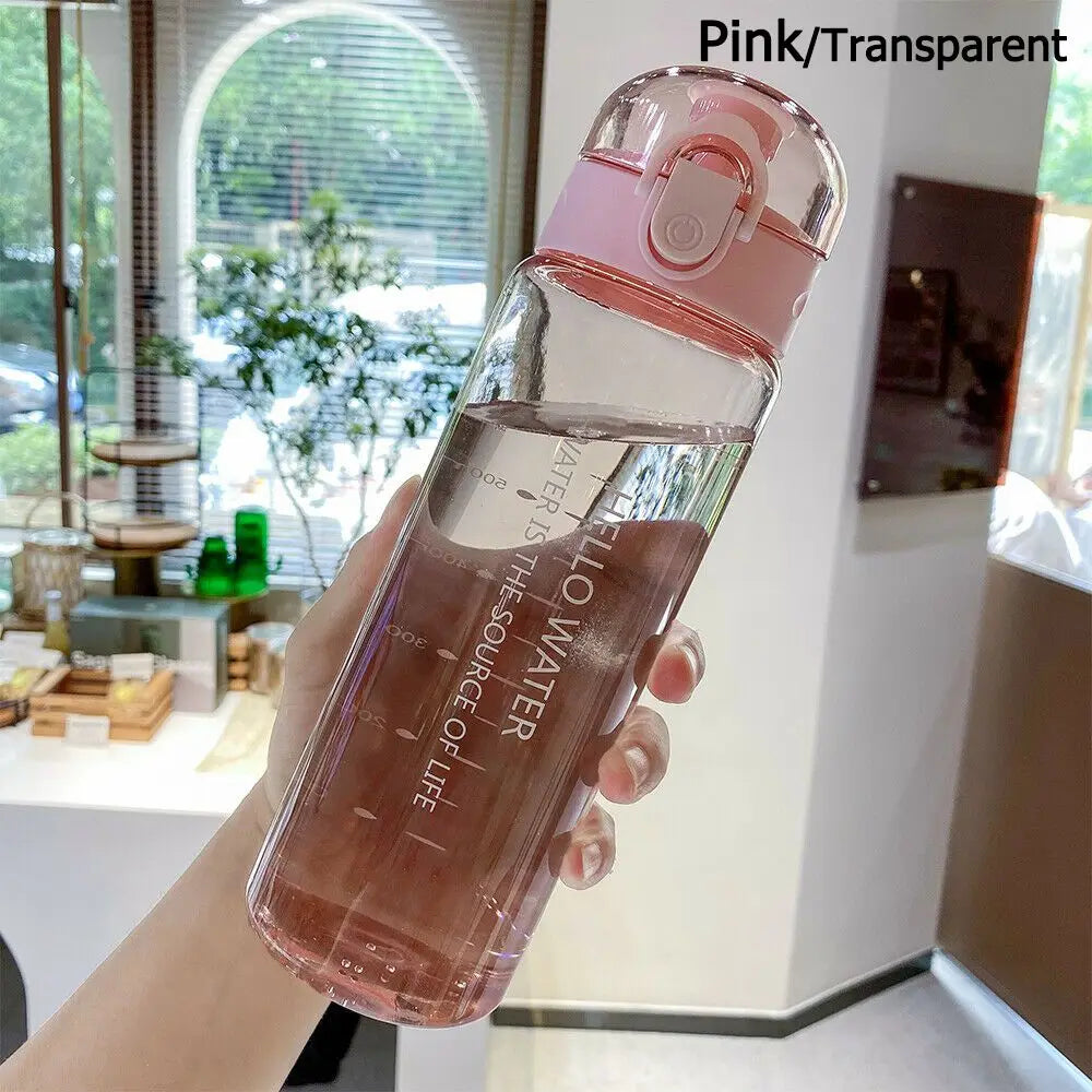 Transparent Water Bottle Portable