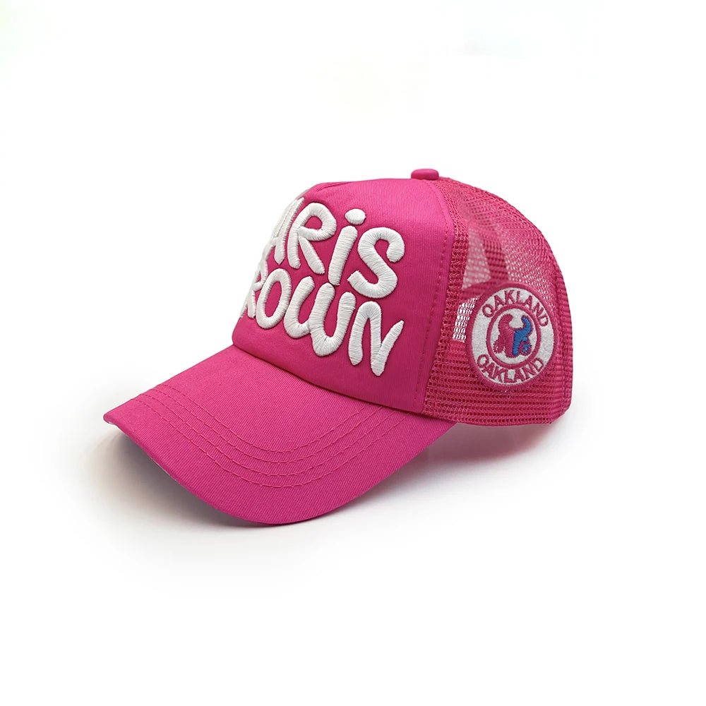Cap summer letter embroidery