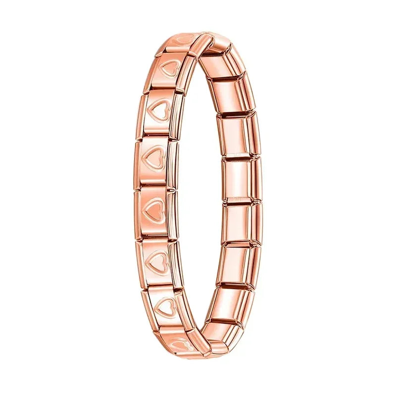 Itanlian Elastic Charm Bracelet Stainless Steel