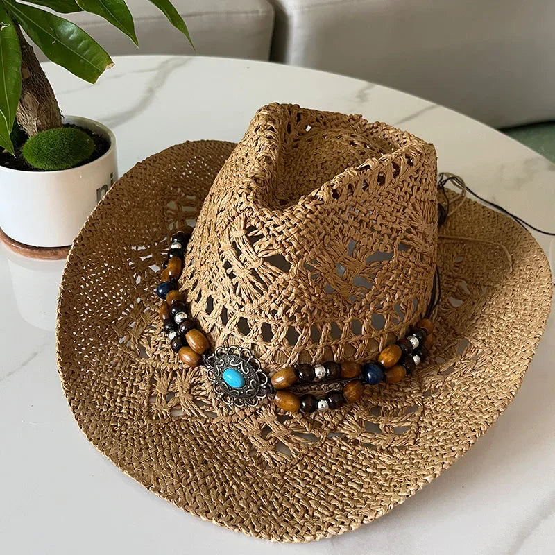 Vintage Summer Beach Bohemian Straw Hat