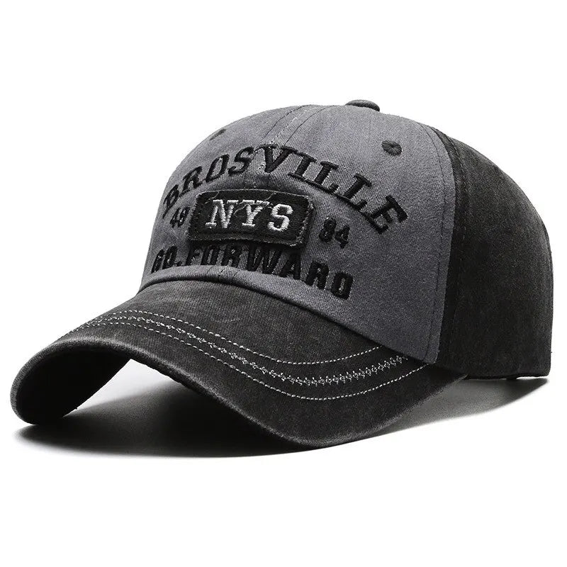 Baseball Cap Casual Letter Embroidered Brosville NYS