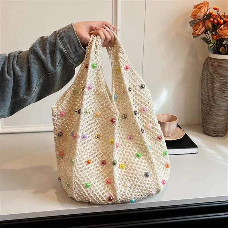 Summer Tote Bag Beach Pearl