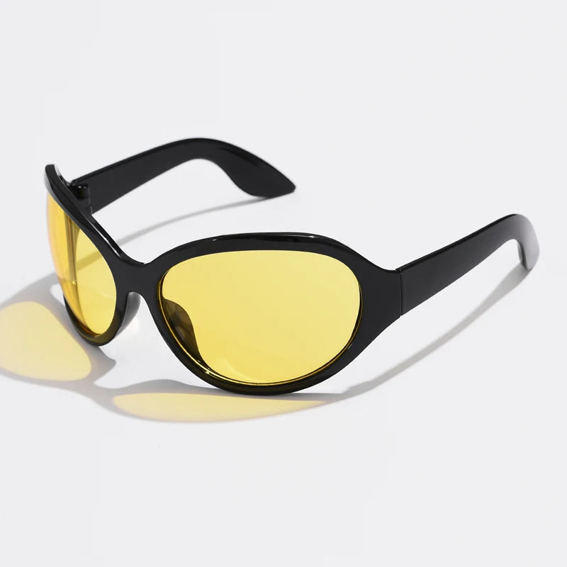 Punk Sunglasses Oval Oversized UV400